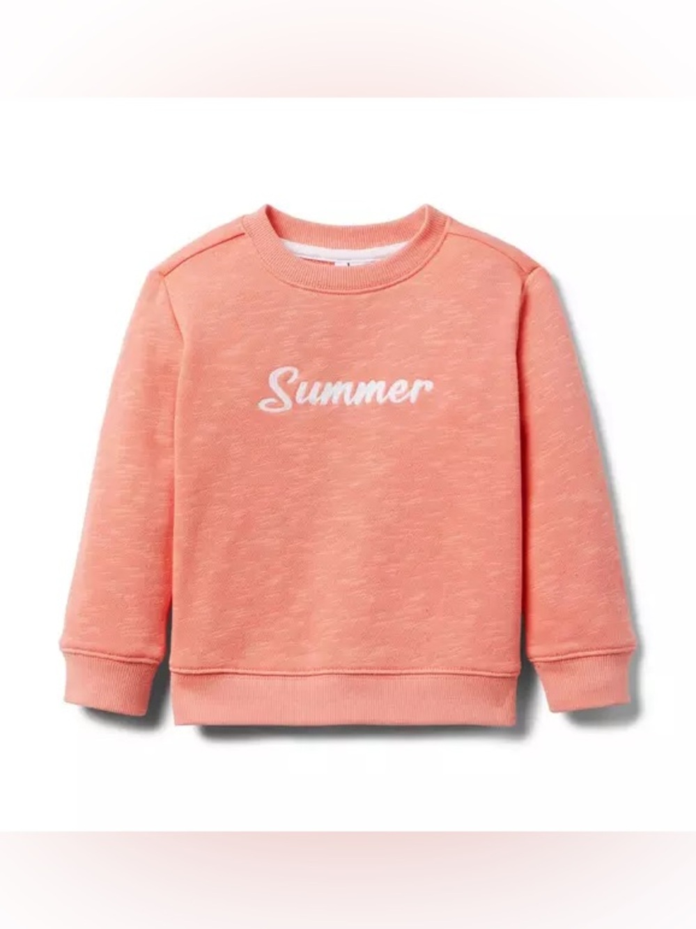 NWT. Janie & Jack. Boy’s Summer Sweatshirt. Coral. Size 7.